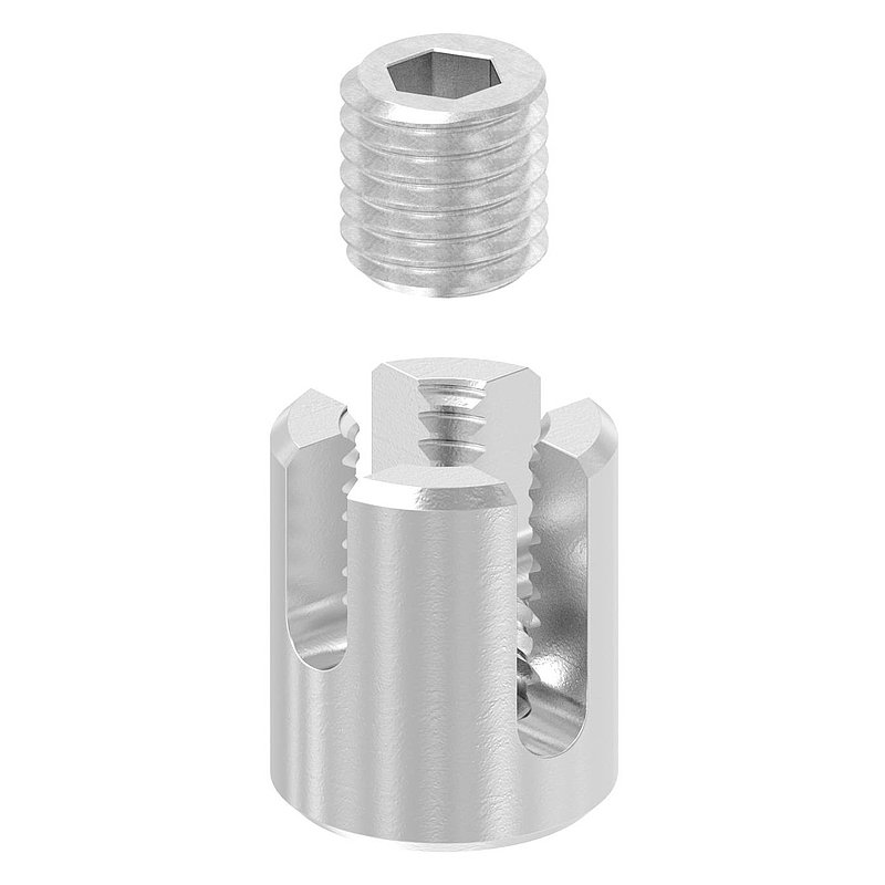Serre-câble en croix pour câble Ø 5mm, V4A