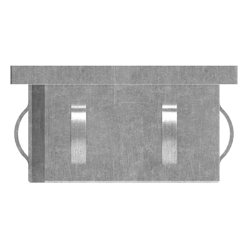Bouchon en acier, pour tube carré 60x60mm