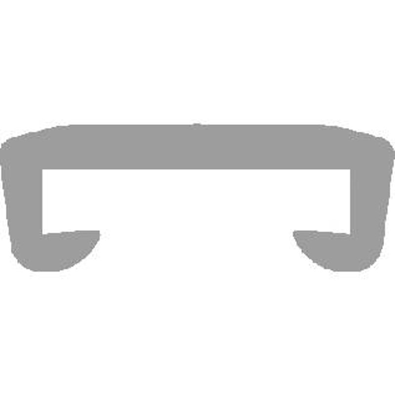 Kunststoffhandlauf für 40x8mm, anthrazitgrau