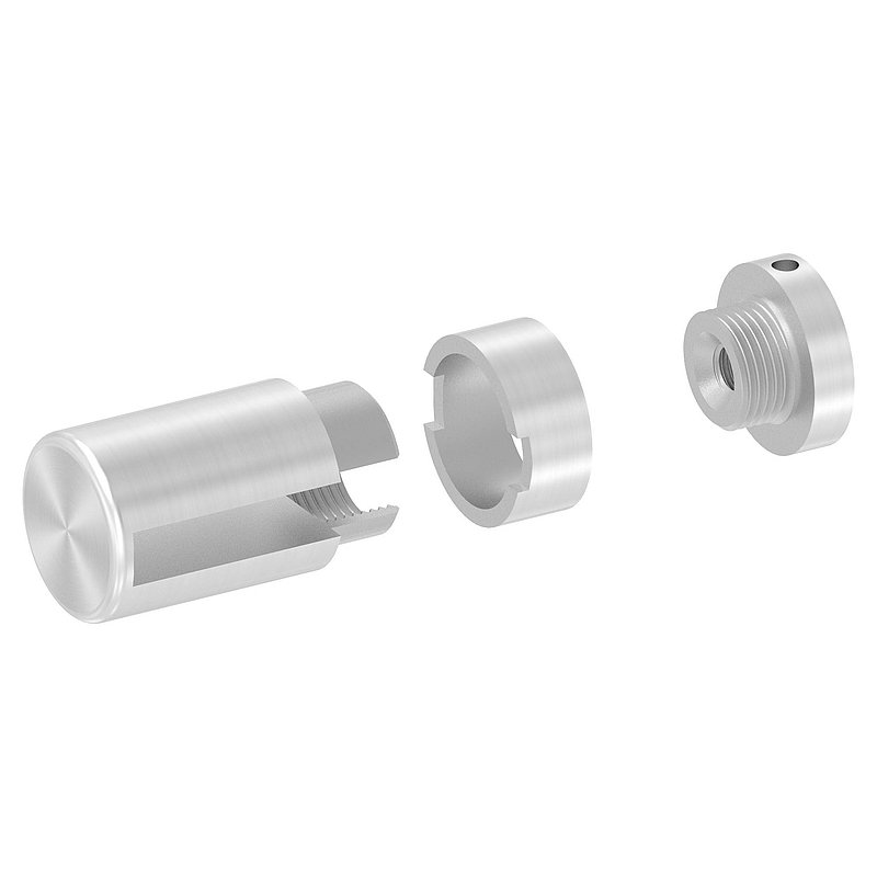 Brenk base holder for flat bars 40x8mm, AISI304