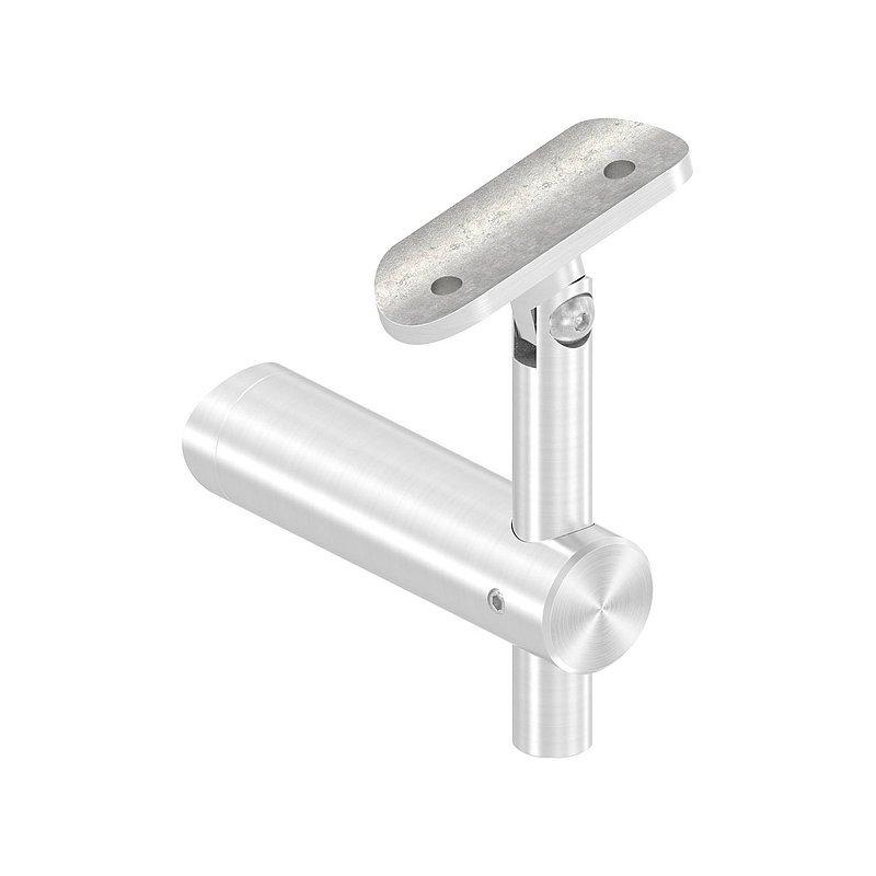 Handlaufhalter mit Gelenk, Handlaufanschlussplatte 42,4mm, V2A