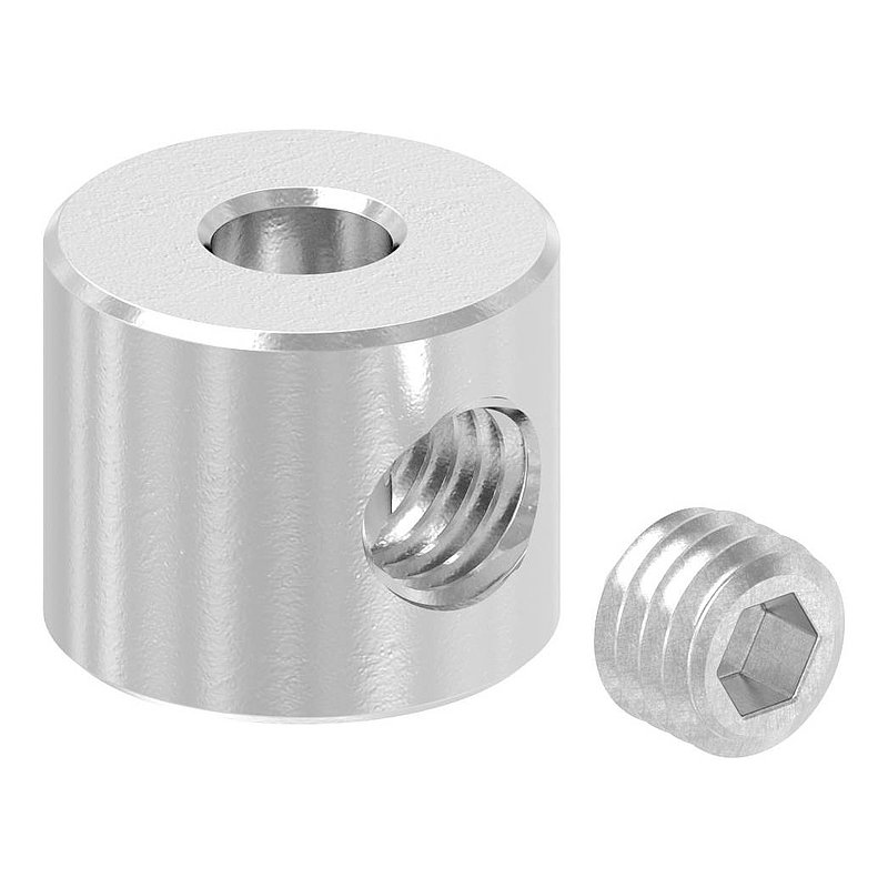 Rundklemme für Seil 5-6mm, V4A