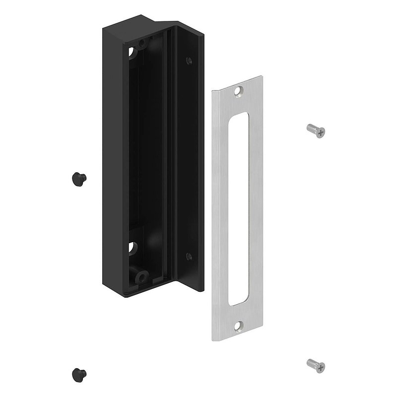 stop for GTS 2 mesh door lock, RAL 9005 black