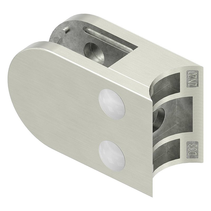 Glass clamp Mod. 38, connection: 33.7mm, VA effect