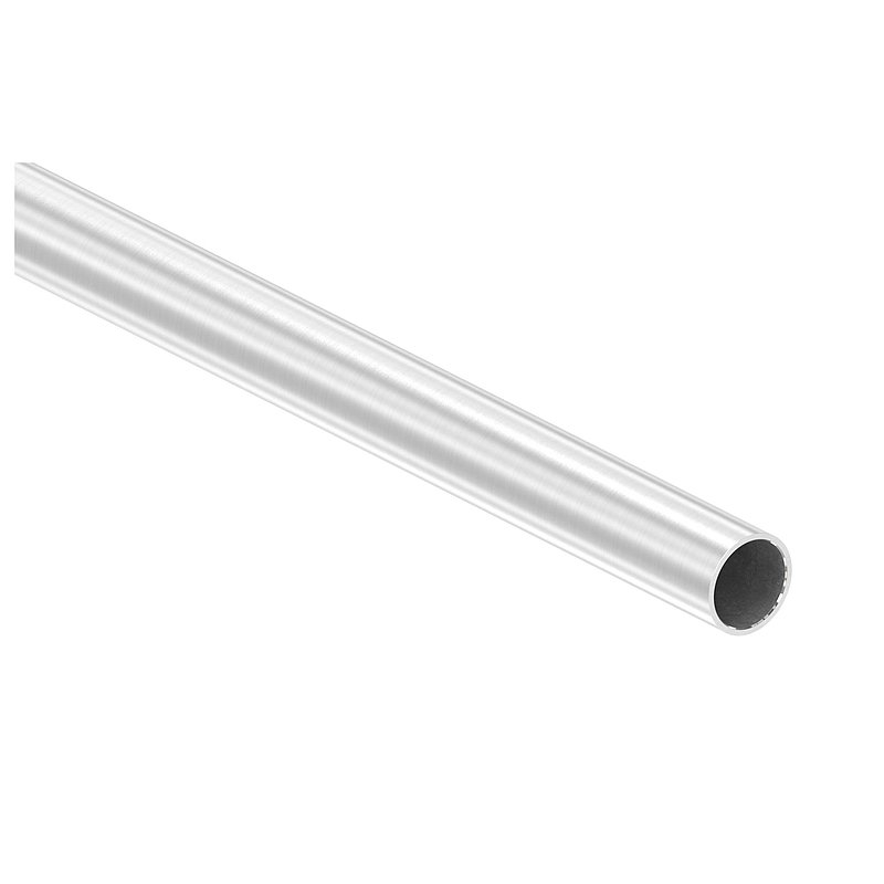 Edelstahlrohr, 33,7 x 2,5mm, L=3m, Korn 240 geschliffen, V2A