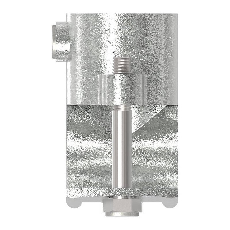 T-piece with screw, for 42.4mm pipe