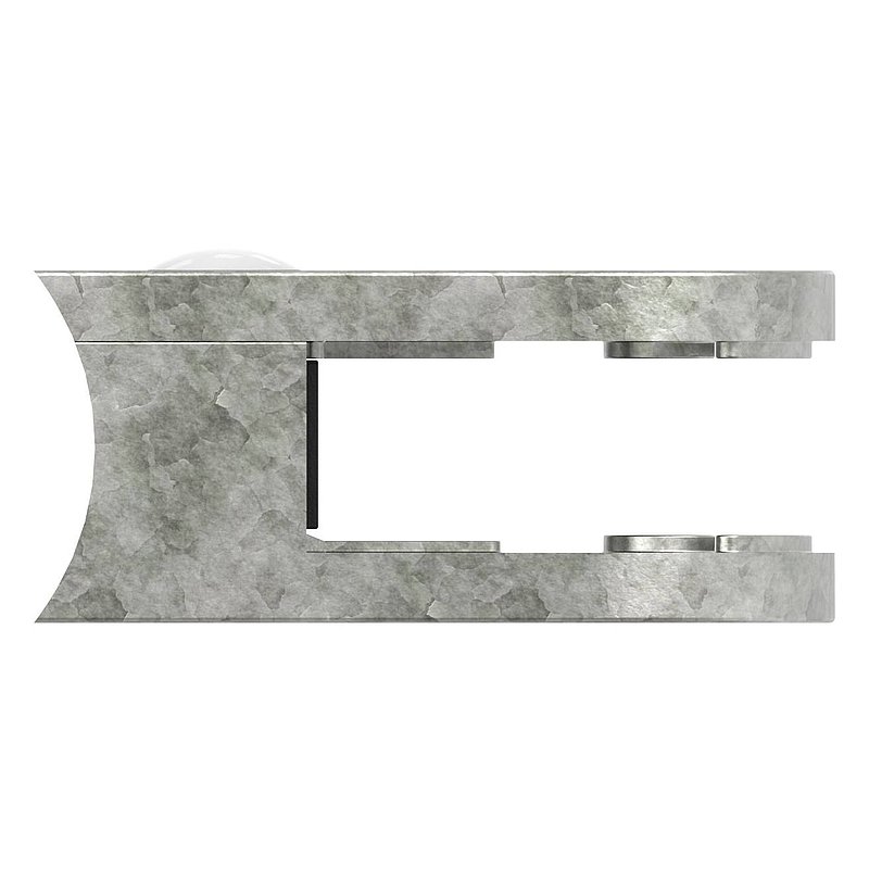 Pince à verre modèle 38, jonction: 48,3mm, zinc brut