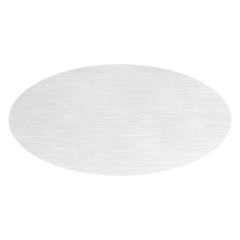 Embout, plat, pour tube ovale à fond de gorge, V2A