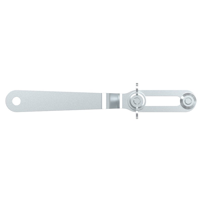 Gabelschlüssel für Glasschiebetür, V2A
