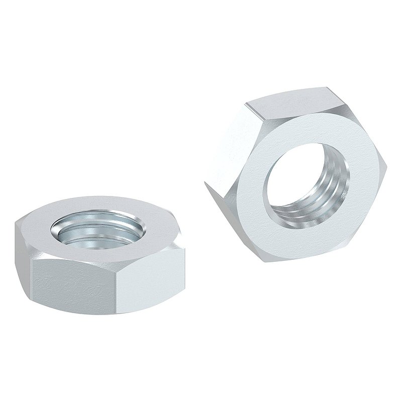 Sechskantmutter M12, flache Form