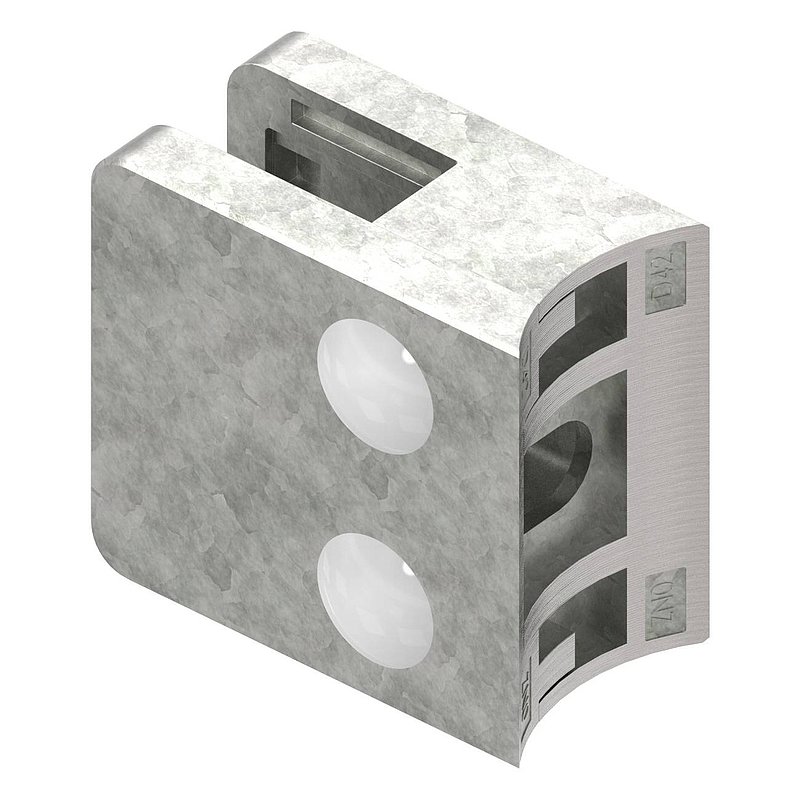 Pince à verre modèle 31, jonction: 42,4mm, zinc brut
