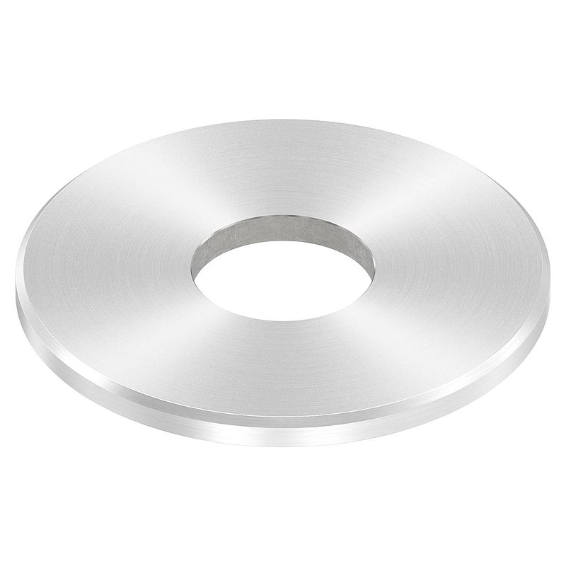Ankerplatte Ø 100x6mm, mit Rundschliff und Fase, V2A