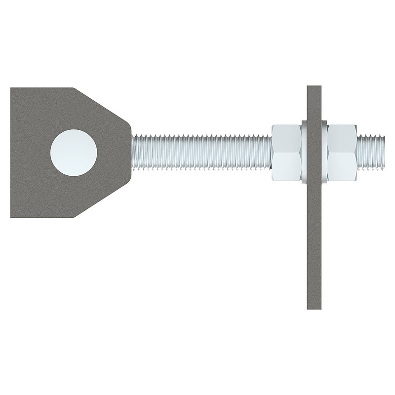Door hinge M20, galvanised