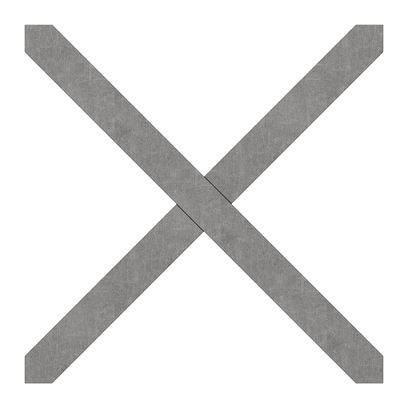Cross 12x12mm, 110x110mm