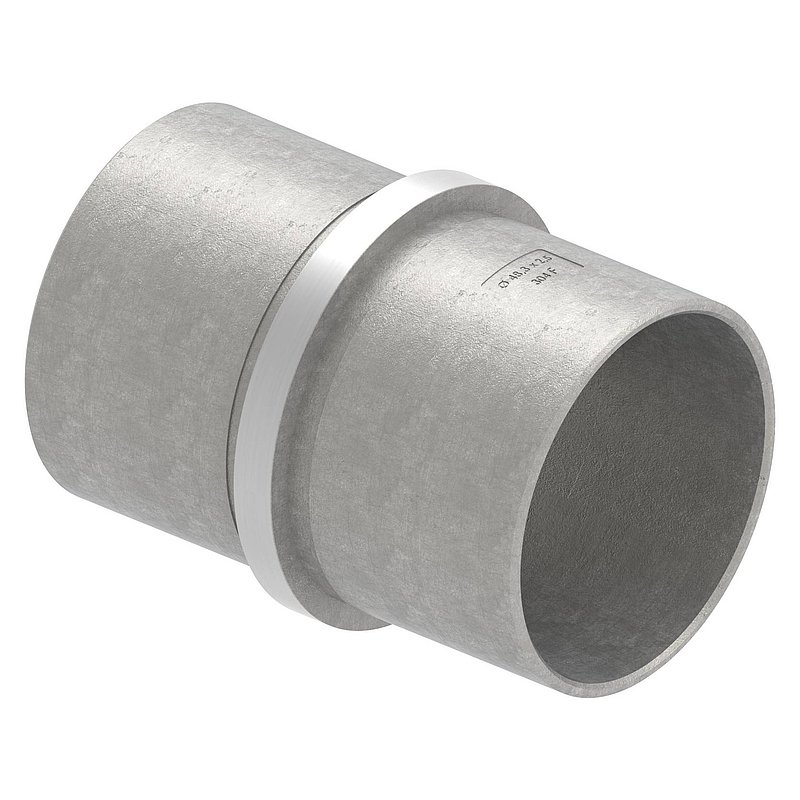 Verbindungsstück für Rohr 48,3x2,5mm, V2A
