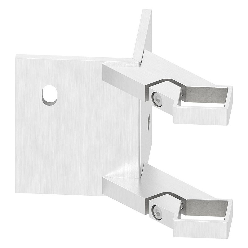 Wall mounting as external corner for posts 40x40mm, AISI304