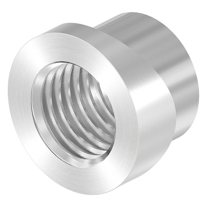Gewindehülse, passend zu Torband 120-M20-VA, für Rohr 48,3mm, V2A