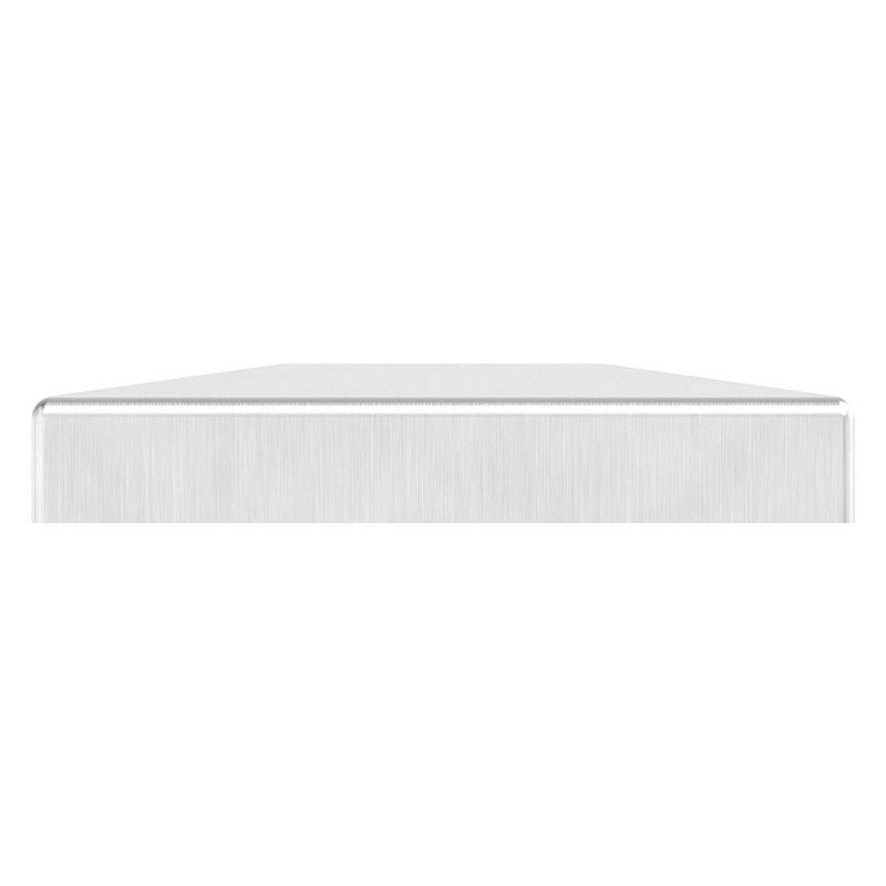 Abdeckrosette, 129x129x25mm für 50x50mm, V4A