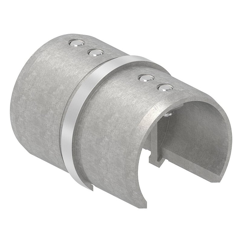 Rohrverbinder für Nutrohr 48,3mm, V2A