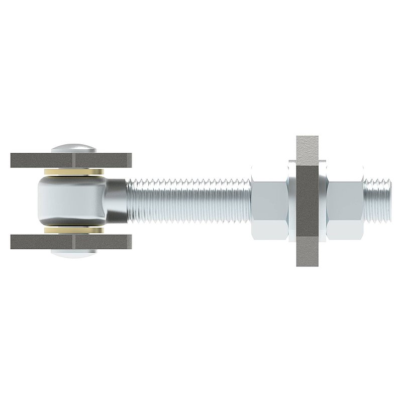 Door hinge M24, galvanised