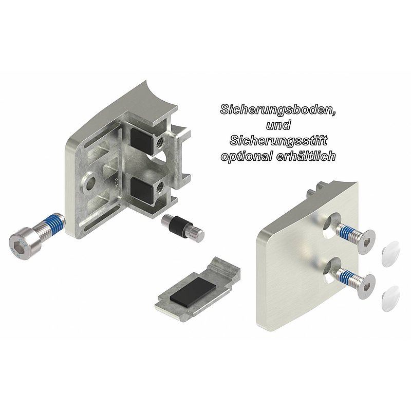 Pince à verre modèle 14, jonction: 42,4mm, aspect inox brossé