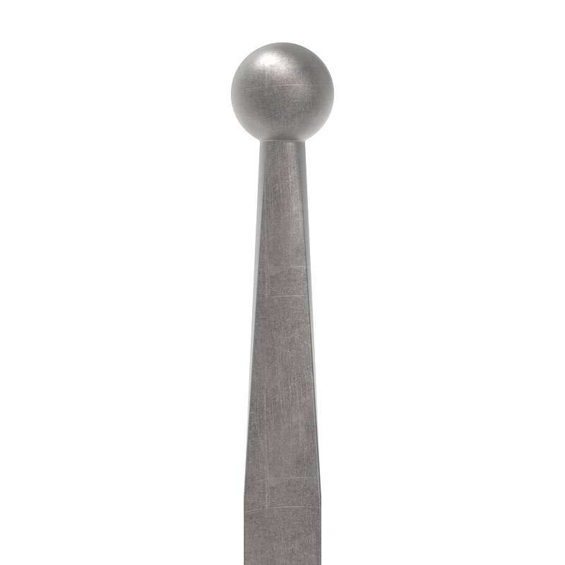 Zaunstab 12x12mm, H: 1200mm, Kugel 16mm