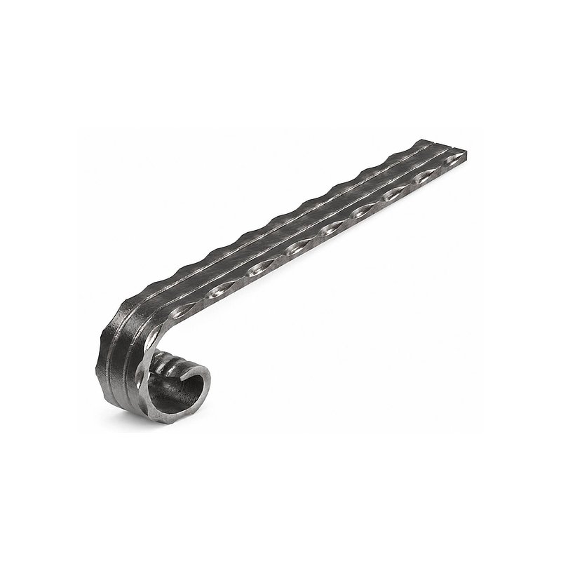Handlaufanfänger, 50x10mm, gerollt
