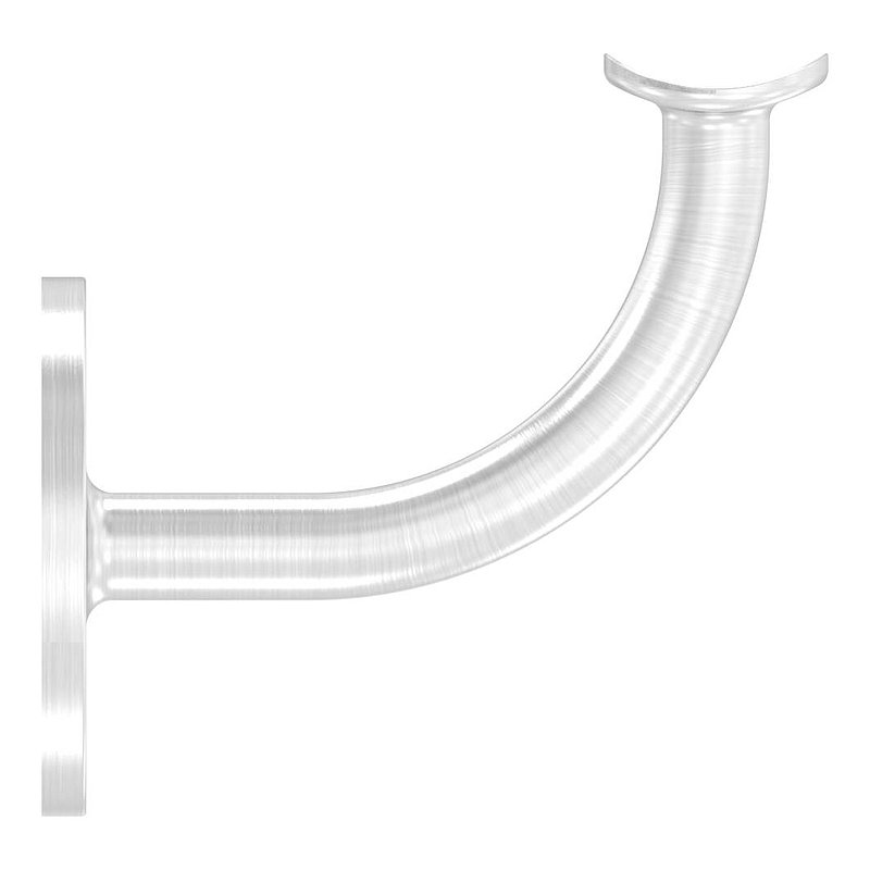 Handlaufhalter mit Handlaufanschlussplatte 42,4mm, (Ronde und Bügel verschweißt),V2A