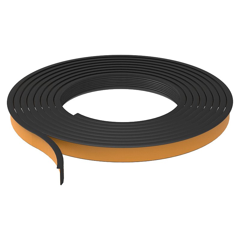 Abschlussdichtung, EPDM, 25m, schwarz