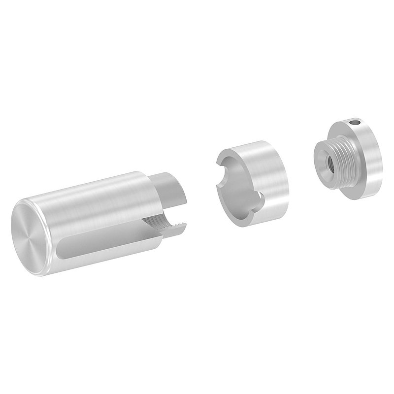 Brenk base holder for flat bars 50x8mm, ALU