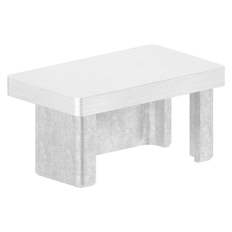 Einsteckkappe, für Rohr 50x30x2,0mm, V2A