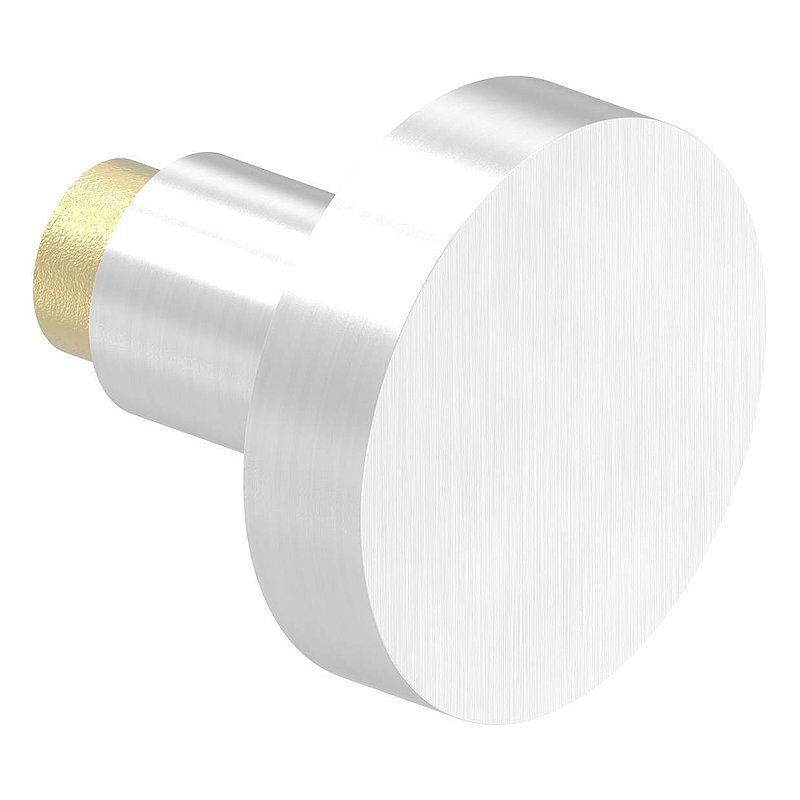 Door knob, single, Ø 55mm, straight, AISI304