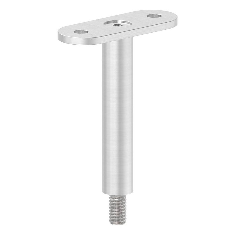 Stift Ø 14mm mit Handlaufanschlussplatte flach, V2A