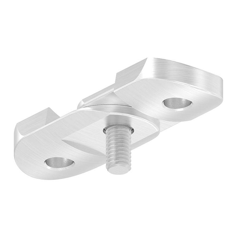 Plaque de raccordement de mains courantes réglable, 42,4mm, V4A