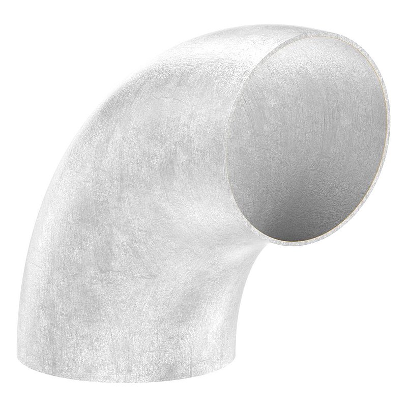 Schweißbogen 90°, 88,9 x 2,0mm, ungeschliffen, V2A