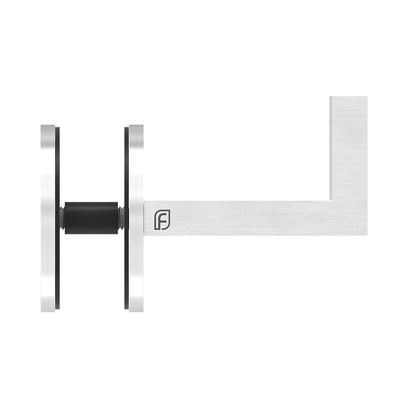 Sensa Design 1, raccordement plat , pour montage sur verre, V2A