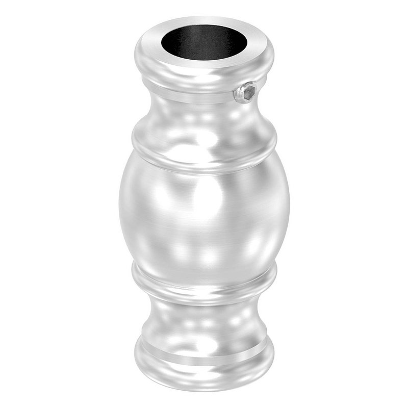 Zierhülse mit Durchgangsbohrung 12,5mm, V2A