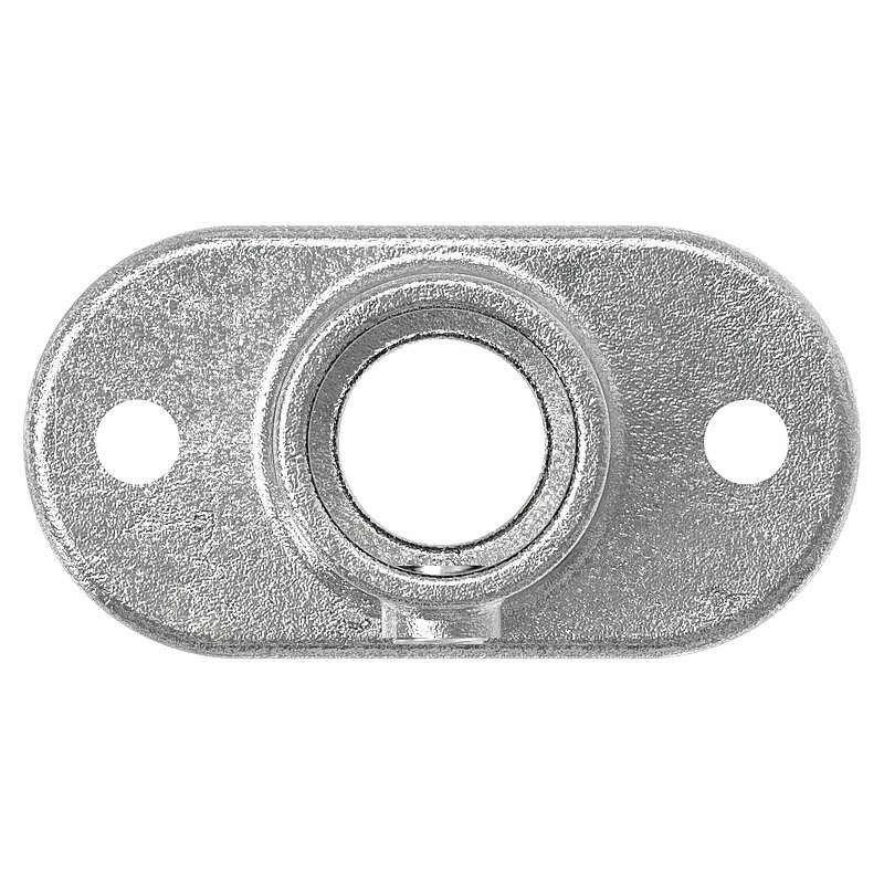 Wandhalter mit 2 Bohrungen, für Rohr Ø 42,4mm