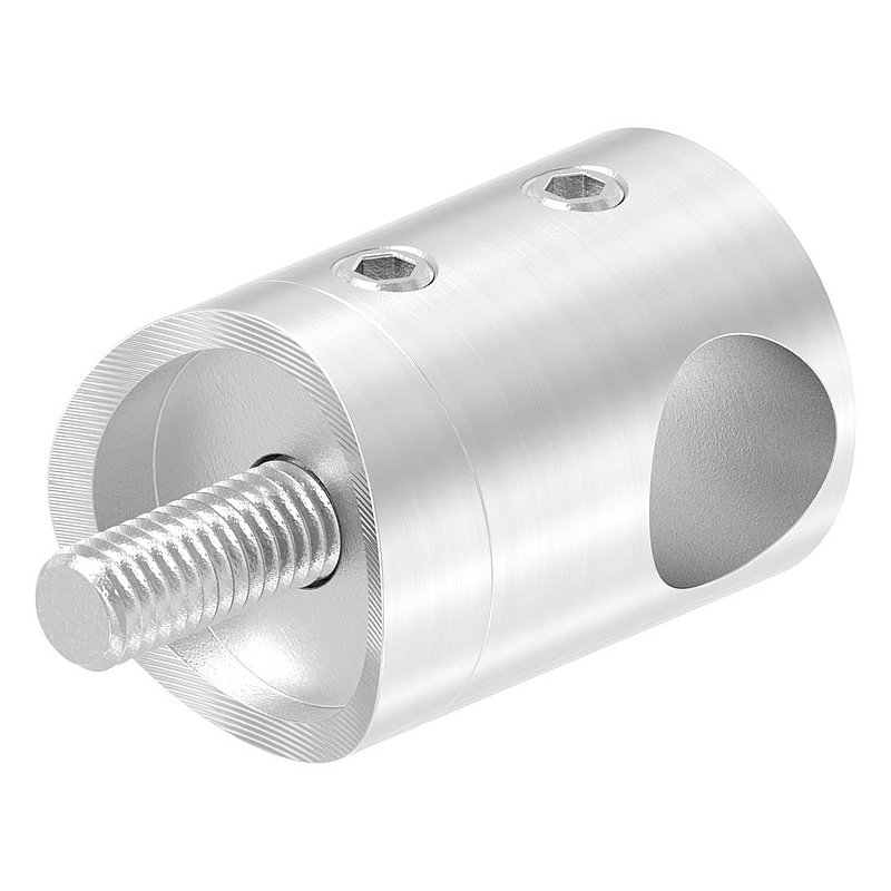 Support de lisse transversale pour tube Ø 42,4mm, perçage Ø 12,2mm, V4A