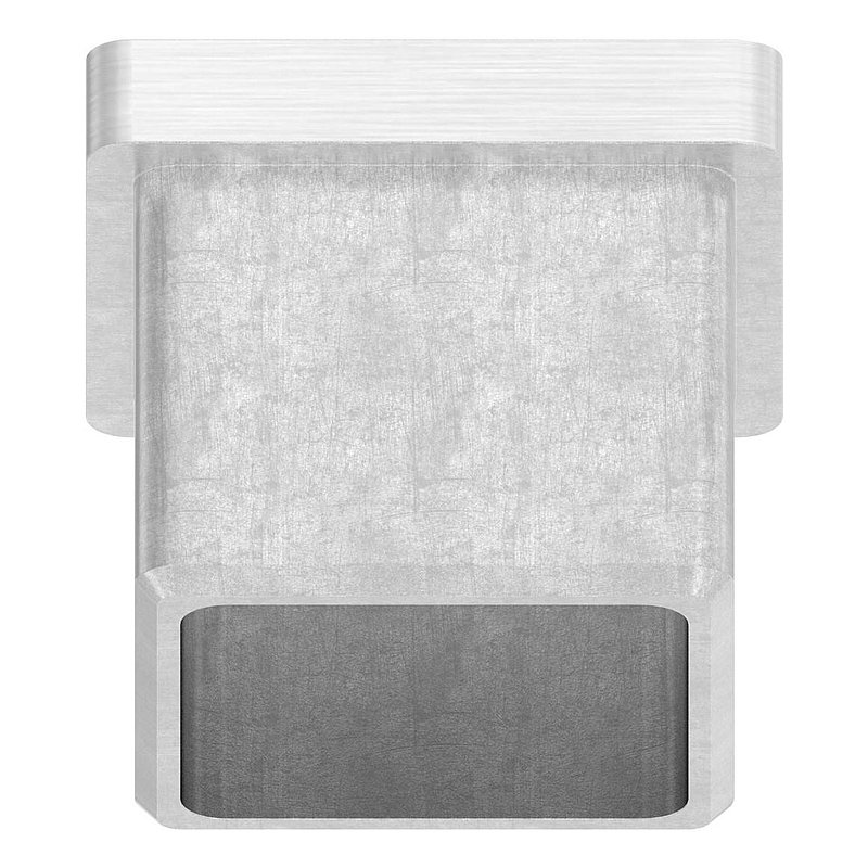 Push-in cap, for tube 30x30x2.0mm, AISI304
