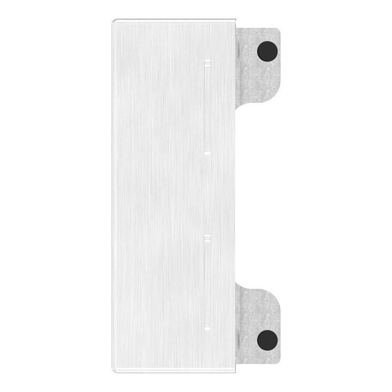 Stainless steel counter case, angular, for spacing 72mm, for welding, 30mm, AISI304