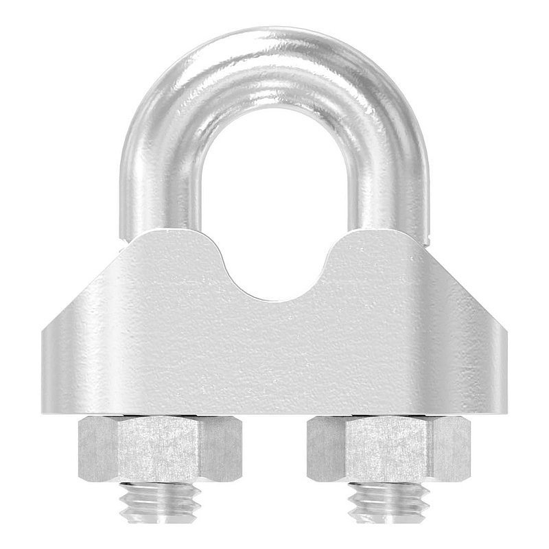 Serre-câble avec étrier pour câble 4mm, V4A