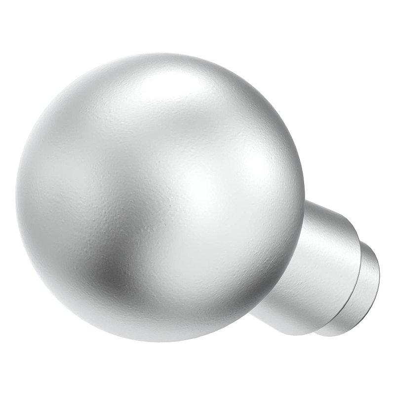 Poignée de porte boule fixe droite