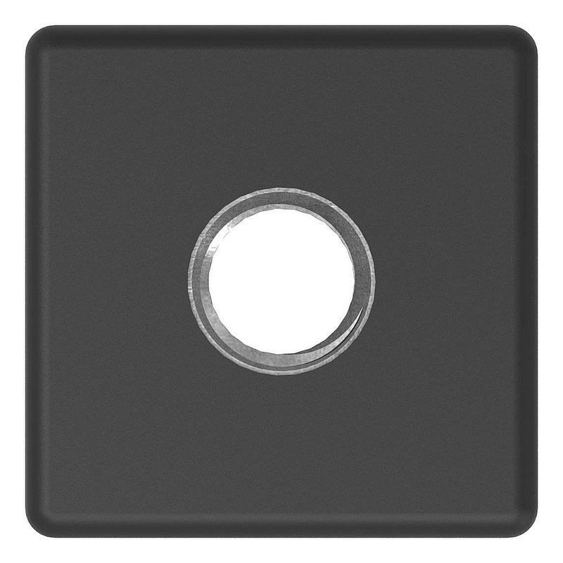 Plastic end cap for square tube 30x30mm with M10