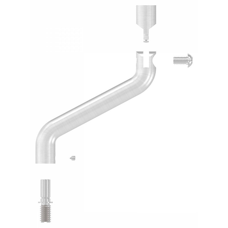 Bügel Ø 14mm, 2x 30° gebogen, V2A