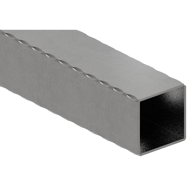 Quadratrohr 60x60x2,5mm, L: 3000mm, gehämmert