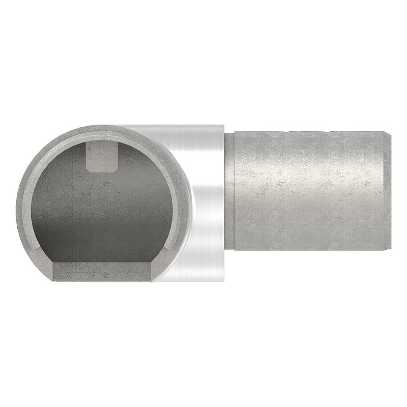 Corner bend horizontal, for 42.4mm, AISI304, gradient corner