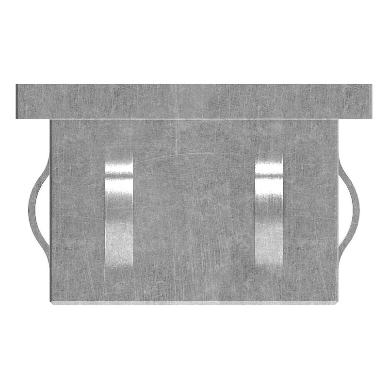Bouchon en acier, pour tube rectangulaire 50x30mm