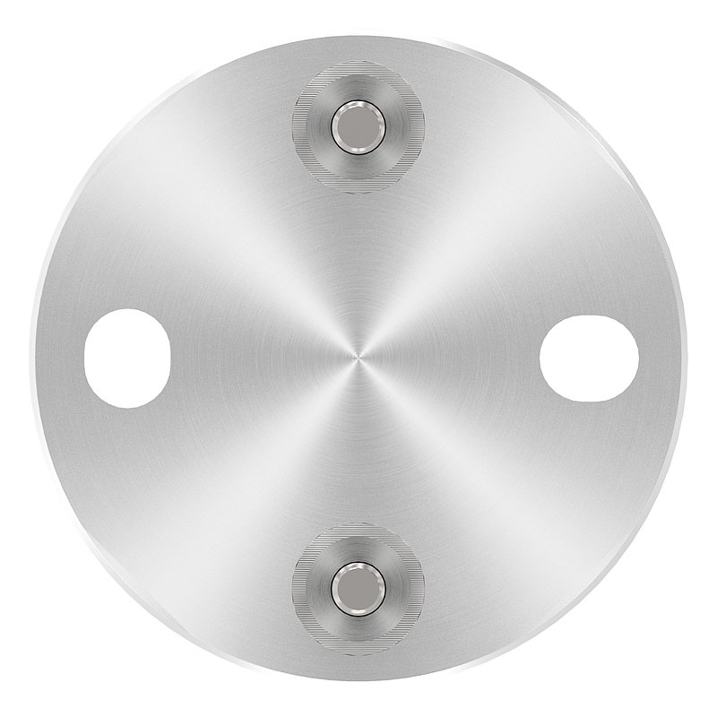 Wandbefestigung für Geländerpfosten 42,4mm, V2A