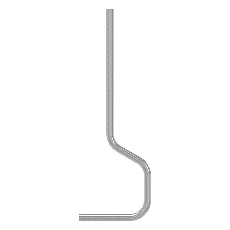 Post bent from round tube 42.4 x 2.5mm, S235
